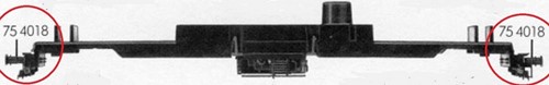 Fleischmann 754018  - STECKPUFFER ECKIG (00754018)