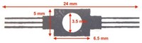 Train-O-Matic 01080116  - CC-N03 (10 pcs. / set) Sleepcontact voor bij de wielen/draaistel (55)-2