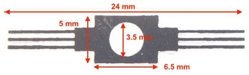 Train-O-Matic 01080116  - CC-N03 (10 pcs. / set) Sleepcontact voor bij de wielen/draaistel (55)-2
