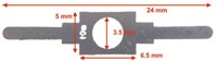 Train-O-Matic 01080118  - CC-N05 (10 pcs. / set) Sleepcontact voor bij de wielen/draaistel (55)-2