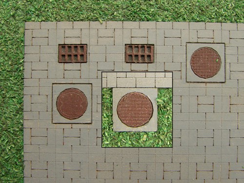 Vessel Railway Miniatures RMH0:032 H0 - Sewer and Manhole