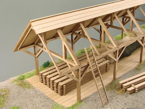 Vessel Railway Miniatures RMH0:038 H0 - Plank Shed