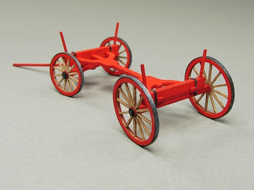 Vessel Railway Miniatures RMH0:040 H0 - Horse Cart Running Gear and Horse Barrel Wagon