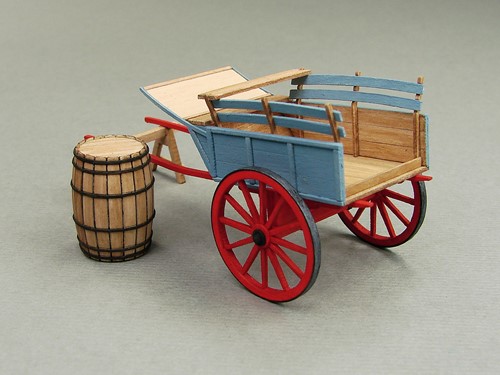 Vessel Railway Miniatures RMH0:041 H0 - Horse Wagon and Horse Drawn Cart