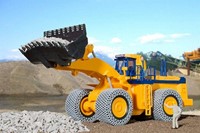 Kibri 11454 H0 - Komatsu WA 800-2 Buulldozer Geel