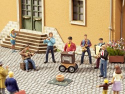 Noch 12820 H0 - Straatmuzikanten (Sound Szenen)