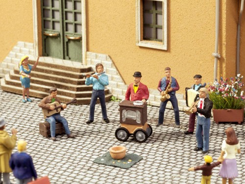 Noch 12820 H0 - Straatmuzikanten (Sound Szenen)
