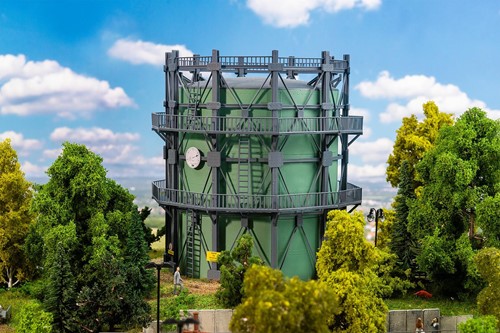 Faller 130157 H0 - GASOMETER MET PIJPWERK
