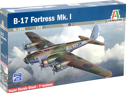Italeri 1304 - B-17 Fortress Mk.I RAF & USAF Bomber 1:72