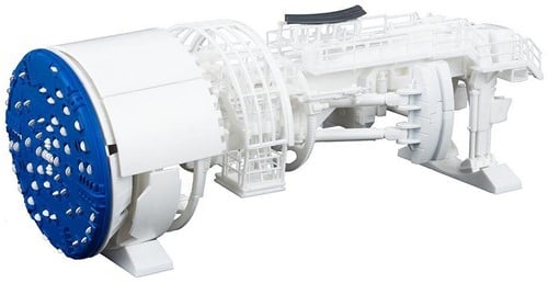 Faller 130897 H0 - TUNNELBOORMACHINE IN AANBOUW-2
