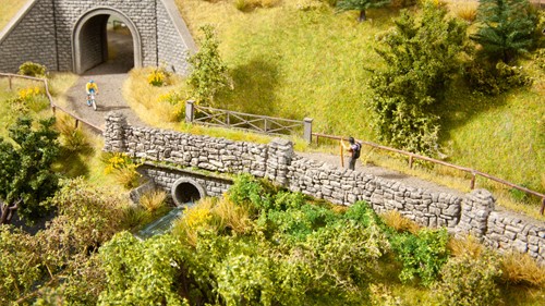 Noch 13172 H0 - Stenenmuur, tuin afrastering