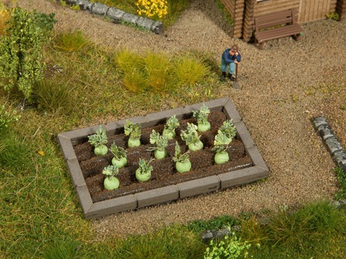 Noch 13214 H0 - Tuin / bedding beranding, steen