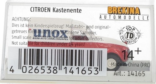 Brekina 14165 H0 - Citroën 2CV Besteleend "Unox"-3