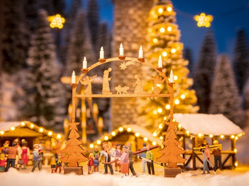 Noch 14391 H0 - Ingangsboog Kerstmarkt