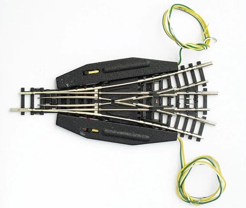Minitrix 14940 N - Elektrische driewegwissel, R4, 15°