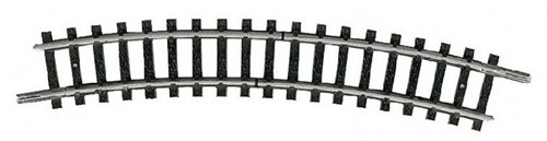 Minitrix 14986 N - Onderbroken Gebogen Rail R2 1stuks