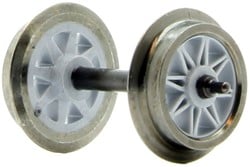 Märklin E34382604 - Radsatz  2 Stück AC wielset compleet, spaakwiel grijs, as 25,5 mm, wiel 11 mm AC Stommp As