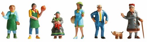 Noch 15470 H0 - Bezoekers & verkopers vd markt
