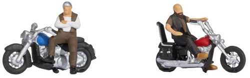 Noch 15906 H0 - Rockers op motoren (2 figuren + 2 motoren)