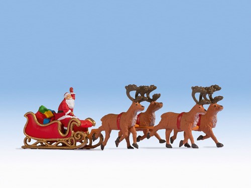 Noch 15924 H0 - Kerstman met slee & rendieren