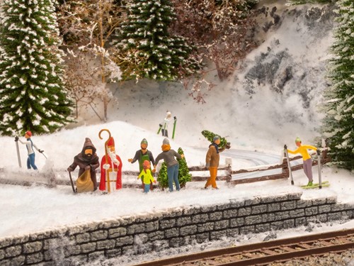 Noch 15927 H0 - Kerstbomen verkoop-2