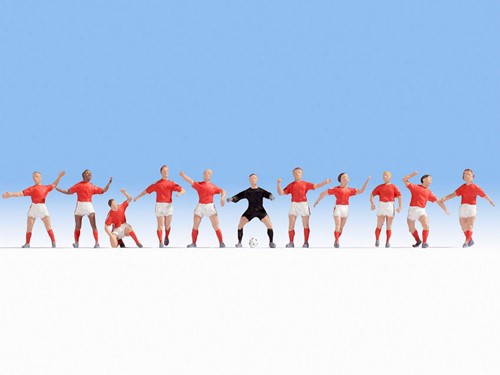 Noch 15979 H0 - Voetbal elftal (rood / wit)