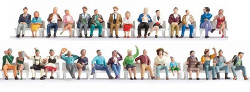 Noch 16045 H0 - Mega set, zittende figuren