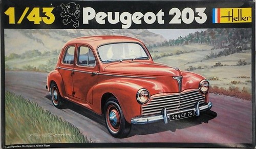 Heller 160 - Peugeot 203 1:43 (Open Verpakking)