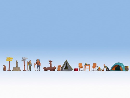Noch 16201 H0 - De Camping, figuren themawereld