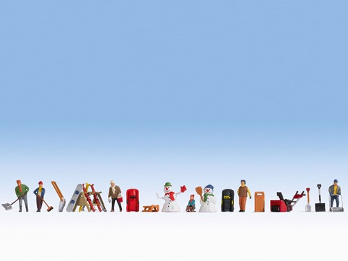 Noch 16220 H0 - Een winterdag, figuren themawereld