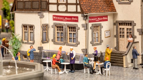 Noch 16245 H0 - Café, figuren themawereld