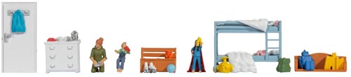 Noch 16288 H0 - Kinderkamer Figuren-Themenwelt (3 figuren + accessoires)