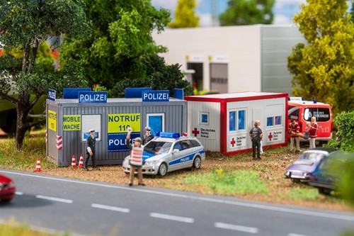Faller 180338 H0 - POLITIE- EN DRK-KANTOORCONTAINER