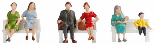 Noch 18131 H0 - Zittende figuren