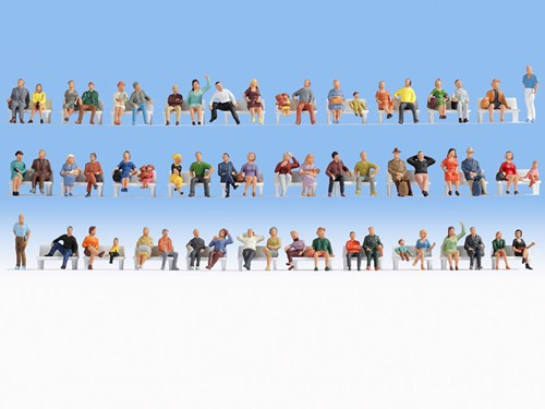 Noch 18402 H0 - Mega set, zittende figuren