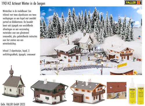 Faller 190142 H0 - ACTIESET WINTER IN DE BERGEN