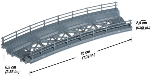 Noch 21350 H0 - Brugdeel of brugdek, gebogen
