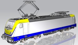 Piko 21799 H0 - ~Elektrische Locomotief/Sound BR 187 NMBS/SNCB VI + PluX22 Voorbereid