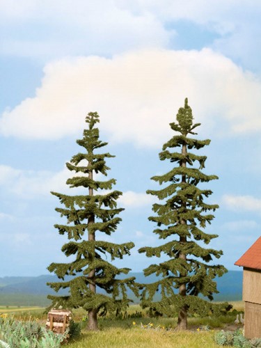 Noch 21822  - Nordmanntannen, 2 Stück, 17 cm und 19 cm hoch