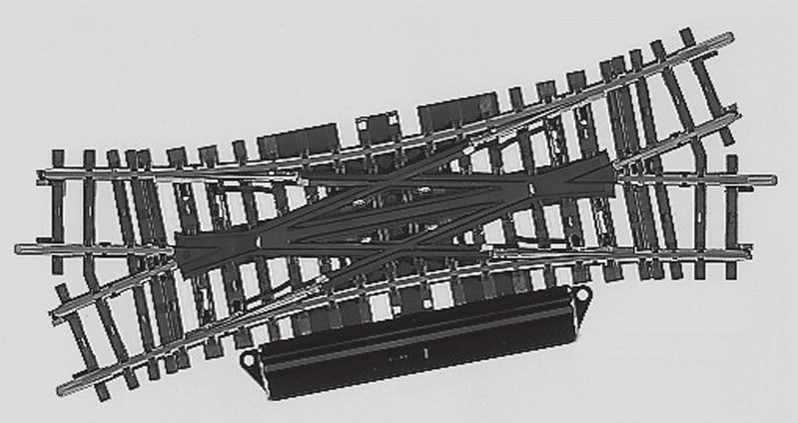 Märklin 2260 H0 - K-Rails Engels Wissel 1stuks ETS Modelspoor