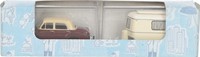 Brekina 23061 H0 - Mercedes Benz Ponton met Caravan