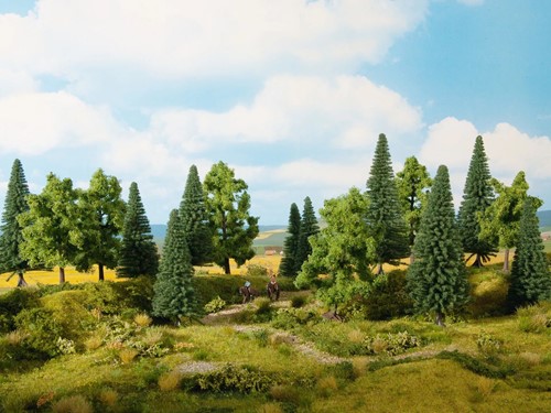 Noch 24623  - Verschillende bomen 16x 4-10cm