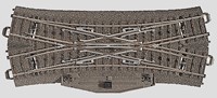 Märklin 24624 H0 - C-Rails Engels Wissel elektrische aandrijving met Lantaarn 188,3mm 24,3graden 1stuks