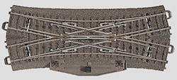 Märklin 24624 H0 - C-Rails Engels Wissel elektrische aandrijving met Lantaarn 188,3mm 24,3graden 1stuks
