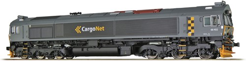 ESU X 31277 H0 - Diesellok, H0, C66, Cargo Net 66402, Ep VI, Vorbildzustand um 2008, Dunkelgrau, Sound + Smoke, DC+AC