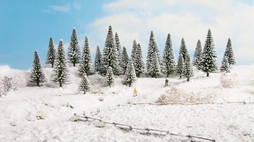 Noch 26828  - Dennen, besneeuwd 25x 5-14cm