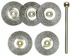 Proxxon 28 952 - Proxxon Schijfborstel staal met houder - Ø22 mm - 5 stuks