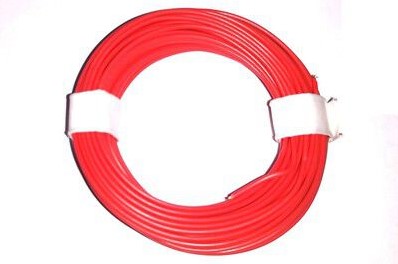 Brawa 3102 H0 - Litze 0,14 mm², 10 m Ring, rot