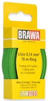 Brawa 3103 H0 - Litze 0,14 mm², 10 m Ring, grün