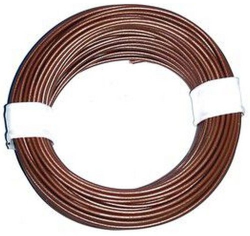 Brawa 3104 H0 - Litze 0,14 mm², 10 m Ring, braun